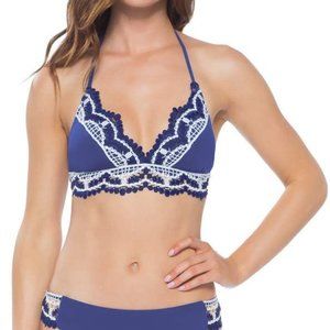 Becca Delilah halter bikini top size D NWT